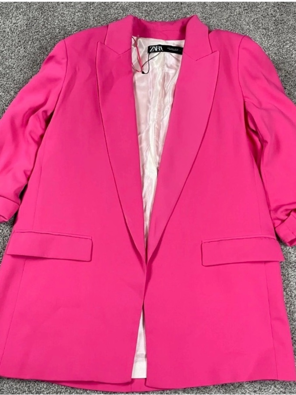 Zara Hot Pink Blazer Jacket